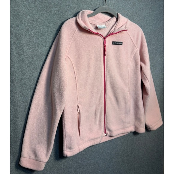 Columbia Jackets & Blazers - Columbia Fleece Jacket Womens XL Pink Full Zip Gorpcore Outdoor Hiking